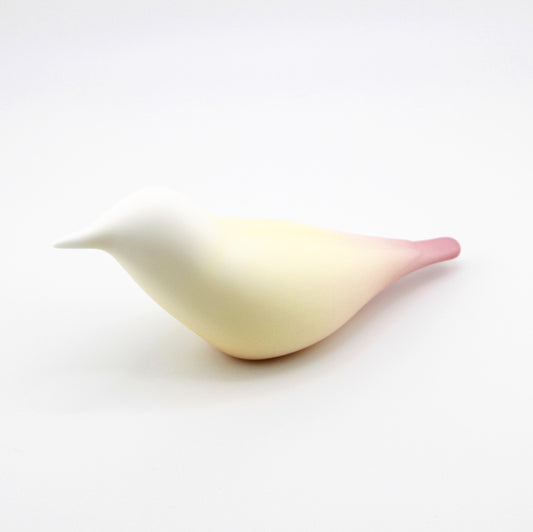 Peach Cream · Porcelain Bird Sculpture
