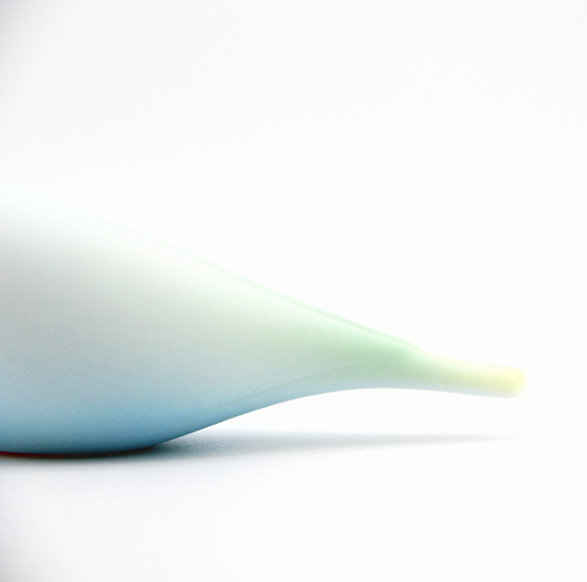 Mint Glow· Porcelain Bird Sculpture
