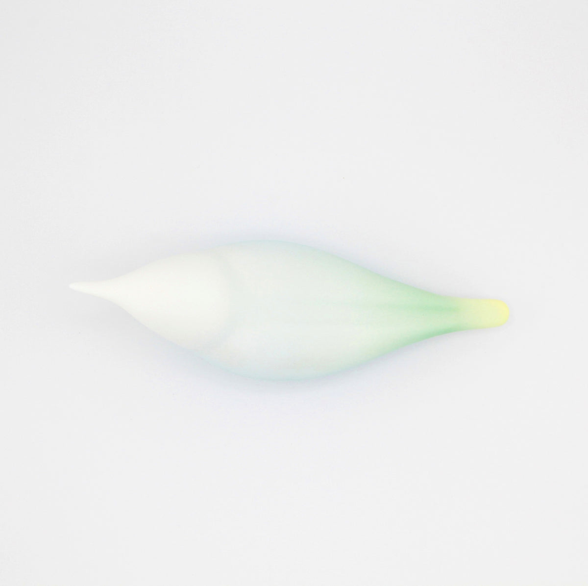 Mint Glow· Porcelain Bird Sculpture