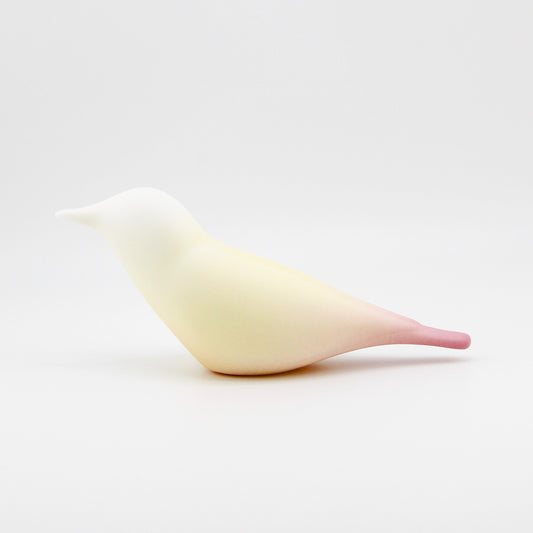 Peach Cream · Porcelain Bird Sculpture